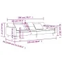 2-Sitzer-Schlafsofa mit zwei cremefarbenen Samtkissen von , Sofas - Ref: Foro24-375823, Preis: 277,03 €, Rabatt: %