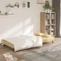 2-Sitzer-Schlafsofa mit zwei cremefarbenen Samtkissen von , Sofas - Ref: Foro24-375814, Preis: 244,42 €, Rabatt: %