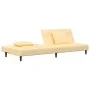 2-Sitzer-Schlafsofa mit zwei cremefarbenen Samtkissen von , Sofas - Ref: Foro24-375814, Preis: 244,42 €, Rabatt: %
