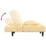 2-Sitzer-Schlafsofa mit zwei cremefarbenen Samtkissen von , Sofas - Ref: Foro24-375814, Preis: 244,42 €, Rabatt: %