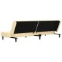 2-Sitzer-Schlafsofa mit zwei cremefarbenen Samtkissen von , Sofas - Ref: Foro24-375814, Preis: 244,42 €, Rabatt: %