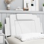 Cabecero de cama acolchado cuero sintético blanco 100 cm de , Cabeceros y pies de cama - Ref: Foro24-374775, Precio: 41,01 €