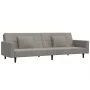 2-seater sofa bed with two light gray velvet pillows by , Sofas - Ref: Foro24-375816, Price: 277,94 €, Discount: %