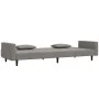 2-seater sofa bed with two light gray velvet pillows by , Sofas - Ref: Foro24-375816, Price: 277,94 €, Discount: %