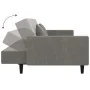 2-seater sofa bed with two light gray velvet pillows by , Sofas - Ref: Foro24-375816, Price: 277,94 €, Discount: %