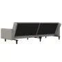 2-seater sofa bed with two light gray velvet pillows by , Sofas - Ref: Foro24-375816, Price: 277,94 €, Discount: %