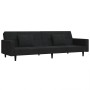 2-seater sofa bed with two black velvet pillows by , Sofas - Ref: Foro24-375821, Price: 274,95 €, Discount: %