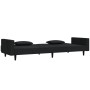 2-seater sofa bed with two black velvet pillows by , Sofas - Ref: Foro24-375821, Price: 274,95 €, Discount: %