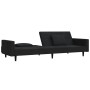 2-seater sofa bed with two black velvet pillows by , Sofas - Ref: Foro24-375821, Price: 274,95 €, Discount: %