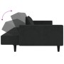 2-seater sofa bed with two black velvet pillows by , Sofas - Ref: Foro24-375821, Price: 274,95 €, Discount: %