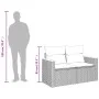 Garden sofa with cushions 2 seater gray synthetic rattan by , Outdoor sofas - Ref: Foro24-366144, Price: 144,92 €, Discount: %