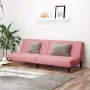 Rosafarbenes 2-Sitzer-Schlafsofa aus Samt von , Sofas - Ref: Foro24-375930, Preis: 231,21 €, Rabatt: %