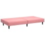 Rosafarbenes 2-Sitzer-Schlafsofa aus Samt von , Sofas - Ref: Foro24-375930, Preis: 235,14 €, Rabatt: %