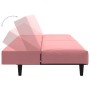 Rosafarbenes 2-Sitzer-Schlafsofa aus Samt von , Sofas - Ref: Foro24-375930, Preis: 235,14 €, Rabatt: %