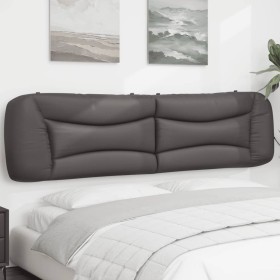 Gepolstertes Bettkopfteil aus grauem Kunstleder, 200 cm von , Kopf- und Fußteile - Ref: Foro24-374626, Preis: 94,66 €, Rabatt: %