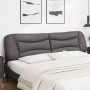 Gepolstertes Bettkopfteil aus grauem Kunstleder, 200 cm von , Kopf- und Fußteile - Ref: Foro24-374626, Preis: 94,66 €, Rabatt: %