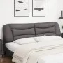 Gray synthetic leather padded bed headboard 200 cm by , Headboards and footboards - Ref: Foro24-374626, Price: 93,44 €, Disco...