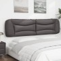 Gepolstertes Bettkopfteil aus grauem Kunstleder, 200 cm von , Kopf- und Fußteile - Ref: Foro24-374626, Preis: 94,66 €, Rabatt: %