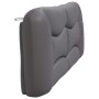 Gepolstertes Bettkopfteil aus grauem Kunstleder, 200 cm von , Kopf- und Fußteile - Ref: Foro24-374626, Preis: 94,66 €, Rabatt: %