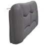 Gray synthetic leather padded bed headboard 200 cm by , Headboards and footboards - Ref: Foro24-374626, Price: 93,44 €, Disco...