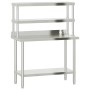Küchenarbeitstisch mit Edelstahlablage 110x55x150cm von , Wiederherstellung - Ref: Foro24-3208904, Preis: 293,16 €, Rabatt: %