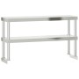 Mesa de trabajo para cocina con estante acero inox 110x55x150cm de , Restauración - Ref: Foro24-3208904, Precio: 293,16 €, De...