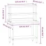 Mesa de trabajo para cocina con estante acero inox 110x55x150cm de , Restauración - Ref: Foro24-3208904, Precio: 263,13 €, De...