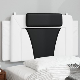 Gepolstertes Kopfteil Kunstleder weiß schwarz 100 cm von , Kopf- und Fußteile - Ref: Foro24-374780, Preis: 42,94 €, Rabatt: %