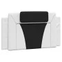 Padded headboard synthetic leather white black 100 cm by , Headboards and footboards - Ref: Foro24-374780, Price: 42,22 €, Di...