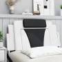 Cabecero de cama acolchado cuero sintético blanco negro 100 cm de , Cabeceros y pies de cama - Ref: Foro24-374780, Precio: 42...
