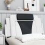 Gepolstertes Kopfteil Kunstleder weiß schwarz 100 cm von , Kopf- und Fußteile - Ref: Foro24-374780, Preis: 42,94 €, Rabatt: %