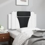 Gepolstertes Kopfteil Kunstleder weiß schwarz 100 cm von , Kopf- und Fußteile - Ref: Foro24-374780, Preis: 42,94 €, Rabatt: %