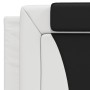 Gepolstertes Kopfteil Kunstleder weiß schwarz 100 cm von , Kopf- und Fußteile - Ref: Foro24-374780, Preis: 42,94 €, Rabatt: %
