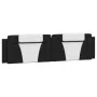 Gepolstertes Kopfteil Kunstleder schwarz weiß 200 cm von , Kopf- und Fußteile - Ref: Foro24-374819, Preis: 64,48 €, Rabatt: %