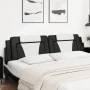 Gepolstertes Kopfteil Kunstleder schwarz weiß 200 cm von , Kopf- und Fußteile - Ref: Foro24-374819, Preis: 64,48 €, Rabatt: %