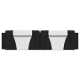 Gepolstertes Kopfteil Kunstleder schwarz weiß 200 cm von , Kopf- und Fußteile - Ref: Foro24-374819, Preis: 64,48 €, Rabatt: %