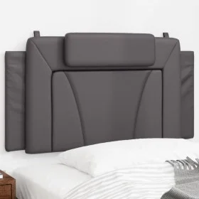 Gepolstertes Bettkopfteil aus grauem Kunstleder, 100 cm von , Kopf- und Fußteile - Ref: Foro24-374777, Preis: 48,30 €, Rabatt: %