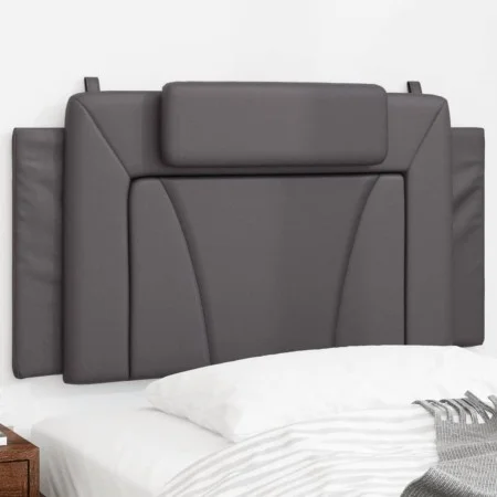 Cabecero de cama acolchado cuero sintético gris 100 cm de , Cabeceros y pies de cama - Ref: Foro24-374777, Precio: 48,27 €, D...