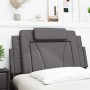 Gepolstertes Bettkopfteil aus grauem Kunstleder, 100 cm von , Kopf- und Fußteile - Ref: Foro24-374777, Preis: 49,22 €, Rabatt: %