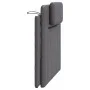 Cabecero de cama acolchado cuero sintético gris 100 cm de , Cabeceros y pies de cama - Ref: Foro24-374777, Precio: 48,27 €, D...