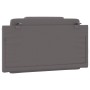 Cabecero de cama acolchado cuero sintético gris 100 cm de , Cabeceros y pies de cama - Ref: Foro24-374777, Precio: 40,03 €