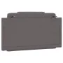 Gray synthetic leather padded bed headboard 100 cm by , Headboards and footboards - Ref: Foro24-374777, Price: 48,27 €, Disco...