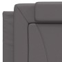 Cabecero de cama acolchado cuero sintético gris 100 cm de , Cabeceros y pies de cama - Ref: Foro24-374777, Precio: 40,03 €
