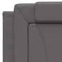 Cabecero de cama acolchado cuero sintético gris 100 cm de , Cabeceros y pies de cama - Ref: Foro24-374777, Precio: 48,27 €, D...