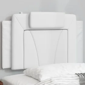 White synthetic leather padded bed headboard 80 cm by , Headboards and footboards - Ref: Foro24-374761, Price: 27,03 €, Disco...