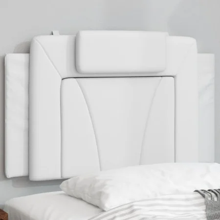 Cabecero de cama acolchado cuero sintético blanco 80 cm de , Cabeceros y pies de cama - Ref: Foro24-374761, Precio: 27,29 €, ...