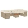 11-piece garden sofa set with beige synthetic rattan cushions by , Garden sets - Ref: Foro24-3223832, Price: 702,91 €, Discou...