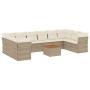 11-teiliges Gartensofa-Set mit beigen synthetischen Rattankissen von , Gartensets - Ref: Foro24-3223832, Preis: 676,14 €, Rab...