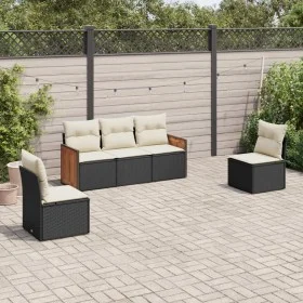 5-piece garden furniture set and black synthetic rattan cushions by , Garden sets - Ref: Foro24-3259928, Price: 307,27 €, Dis...