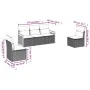 5-piece garden furniture set and black synthetic rattan cushions by , Garden sets - Ref: Foro24-3259928, Price: 307,27 €, Dis...